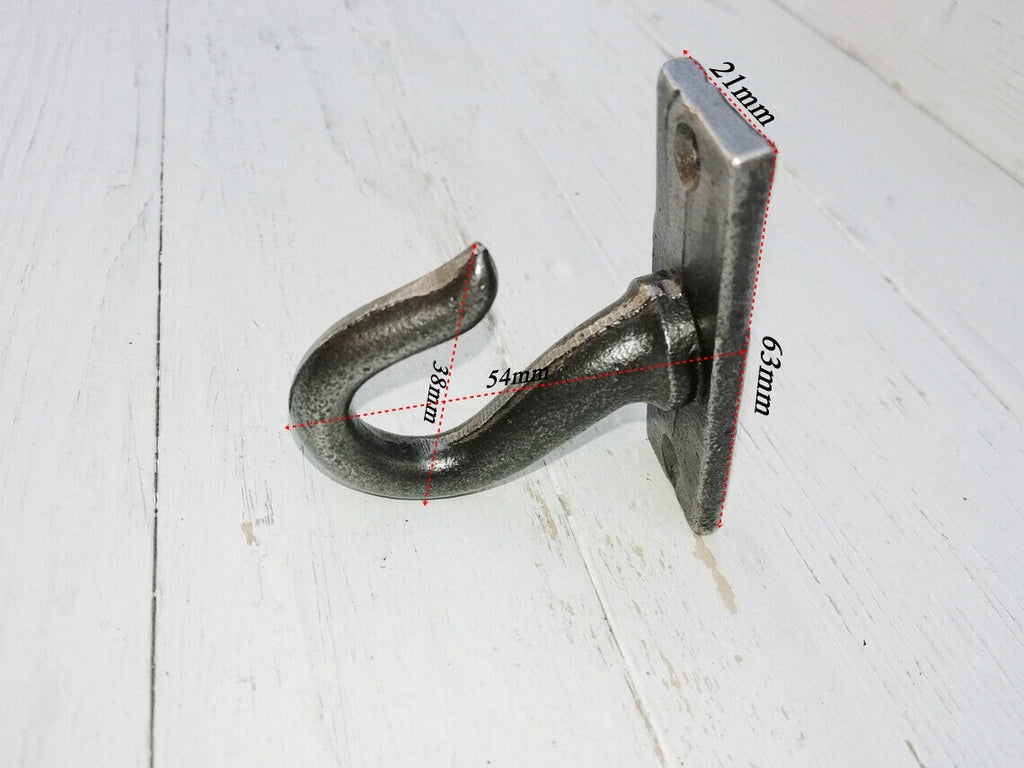 Cup hooks, Utility Hooks, Mug hooks, coat hanger shelf cast antique iron hanging single hooks Drink Barware