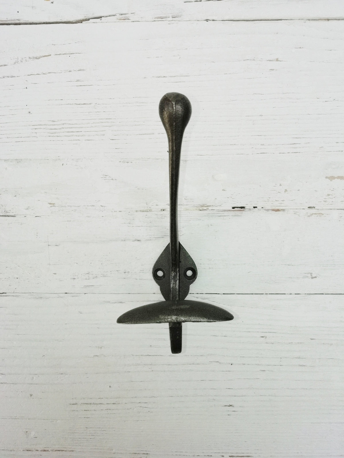 Coat Hook WIDE Double antique cast iron hook